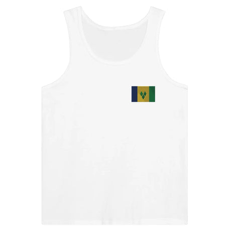 Débardeur Drapeau de Saint-Vincent-et-les-Grenadines en broderie - Pixelforma 