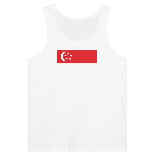 Débardeur Drapeau de Singapour - Pixelforma 