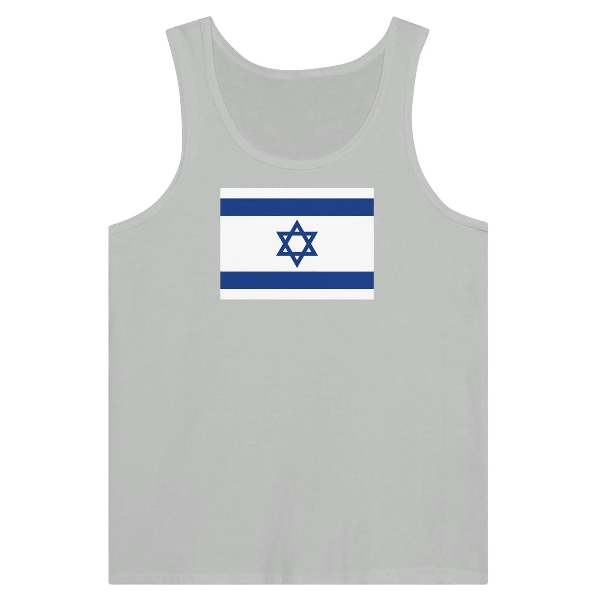 Débardeur drapeau d’israël tissu léger imprimé couleur