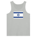 Débardeur drapeau d’israël tissu léger imprimé couleur