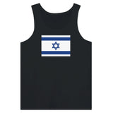 Débardeur drapeau d’israël tissu léger imprimé couleur