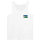 Débardeur drapeau djibouti en broderie - pixelformaflag