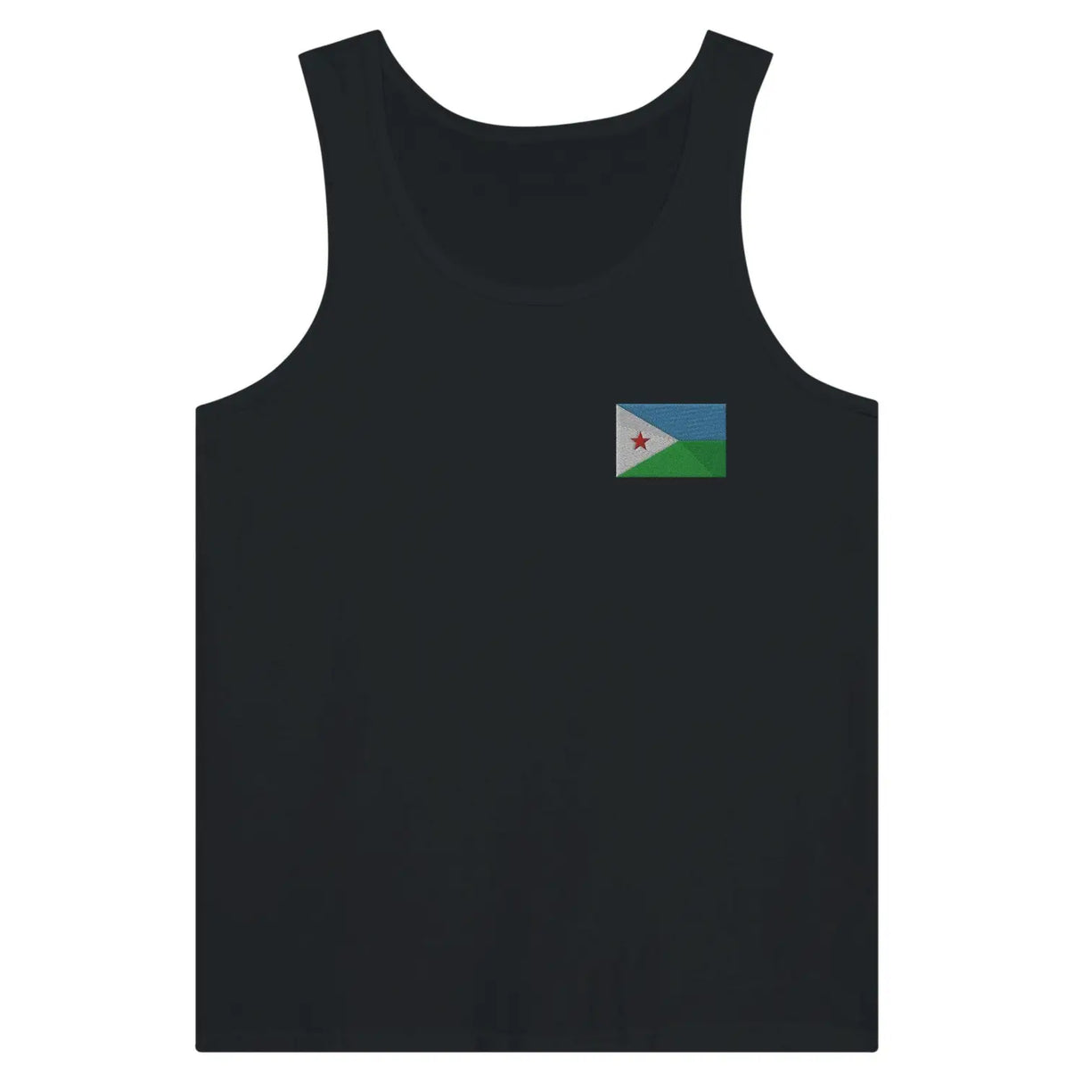 Débardeur drapeau djibouti en broderie - pixelformaflag
