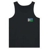 Débardeur drapeau djibouti en broderie - pixelformaflag