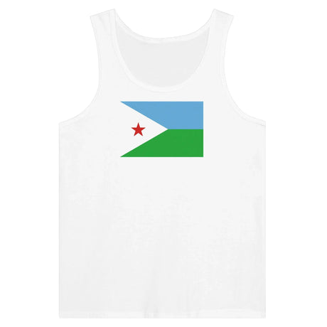 Débardeur drapeau djibouti tissu léger filé à l’anneau