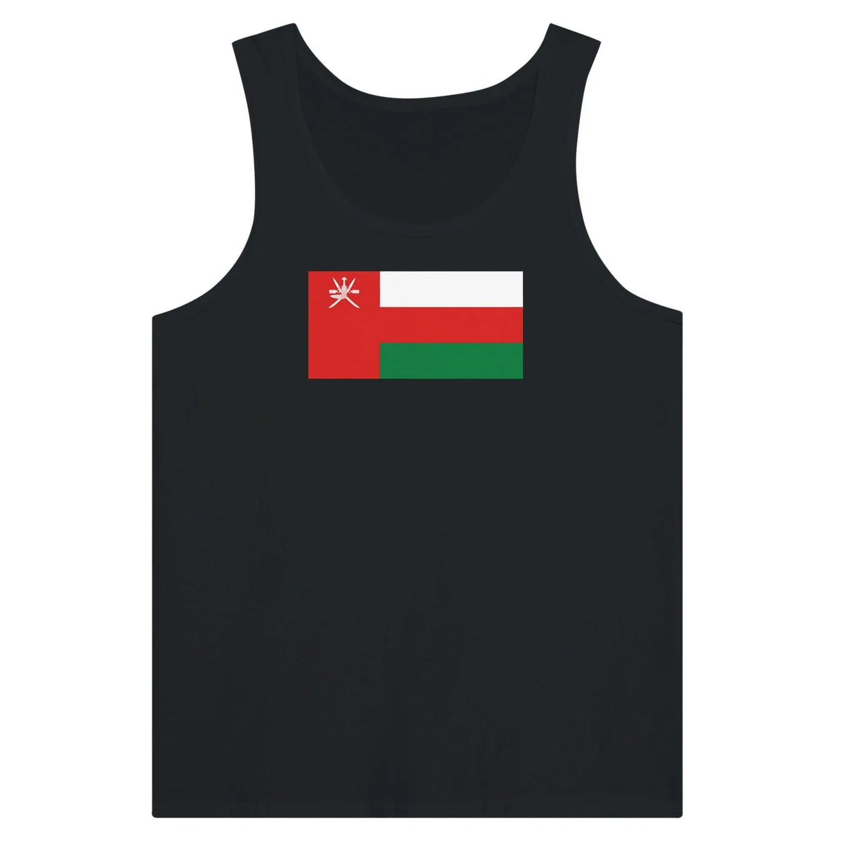 Débardeur drapeau d’oman tissu léger imprimé confortable