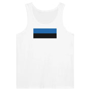 Débardeur drapeau estonie coton peigné tissu léger