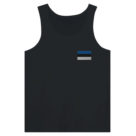 Débardeur drapeau estonie en broderie - pixelformaflag