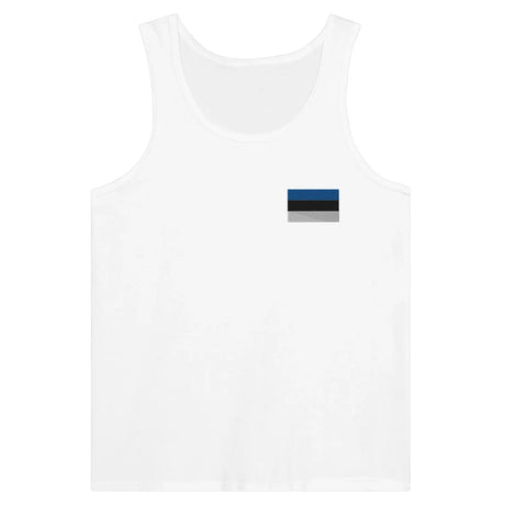 Débardeur drapeau estonie en broderie - pixelformaflag