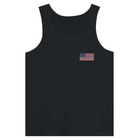 Débardeur drapeau états-unis en broderie - pixelformaflag