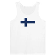 Débardeur drapeau finlande tissu léger filé à l’anneau