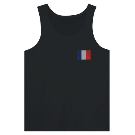 Débardeur drapeau france en broderie - pixelformaflag