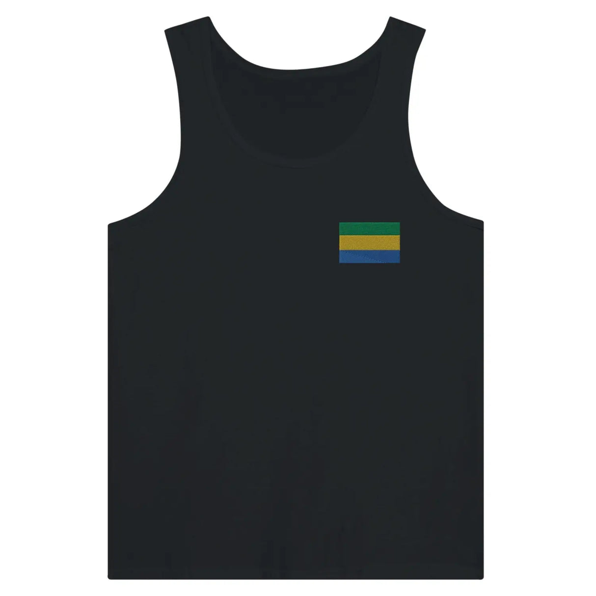 Débardeur drapeau gabon en broderie - pixelformaflag