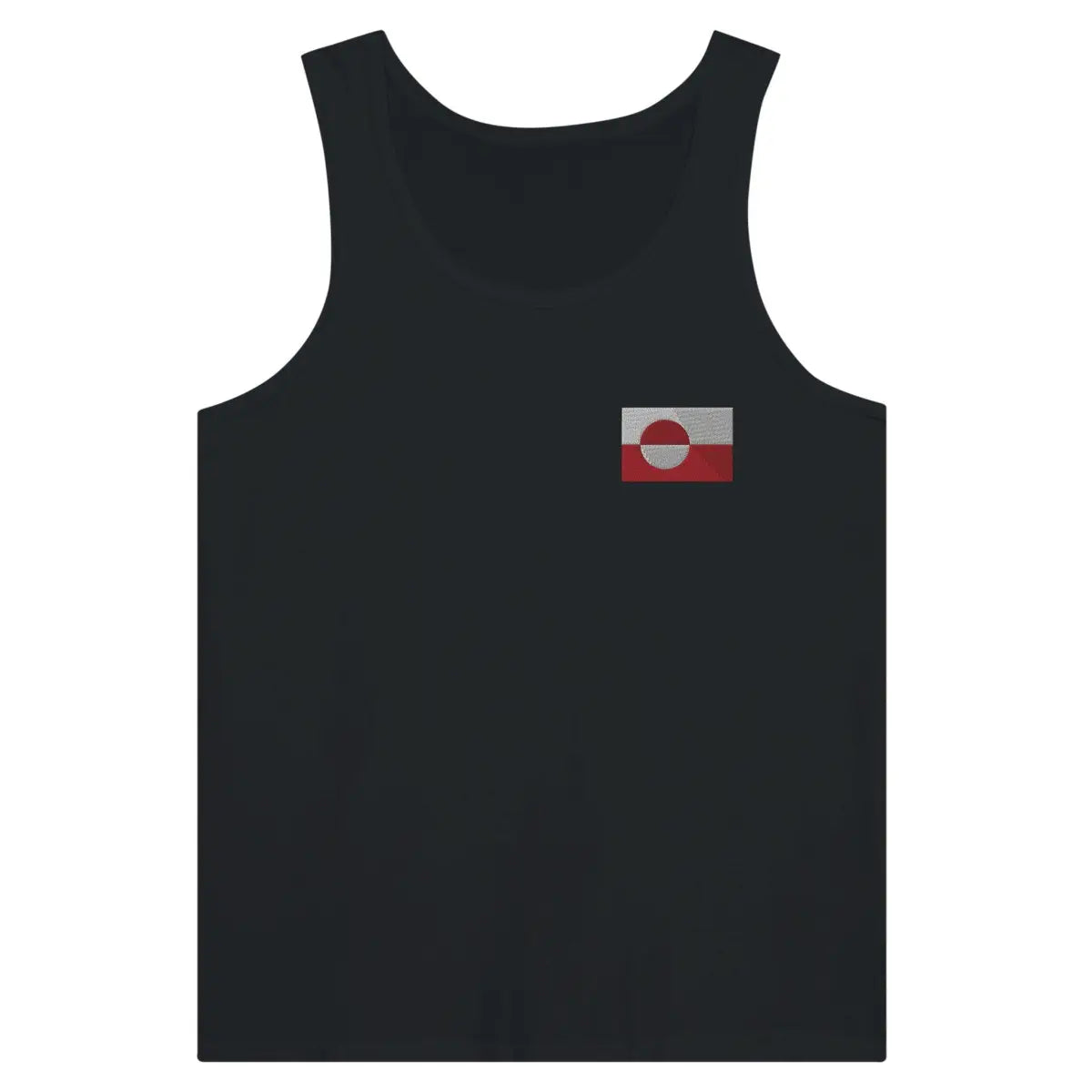 Débardeur drapeau groenland en broderie - pixelformaflag