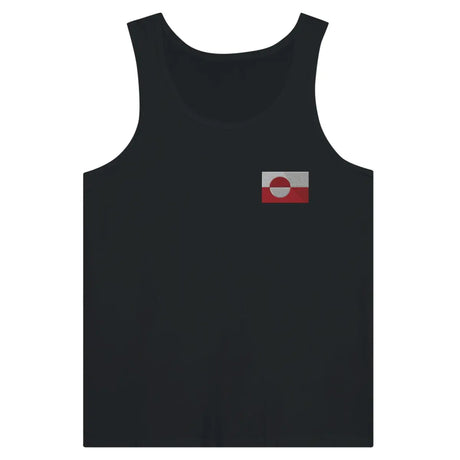 Débardeur drapeau groenland en broderie - pixelformaflag