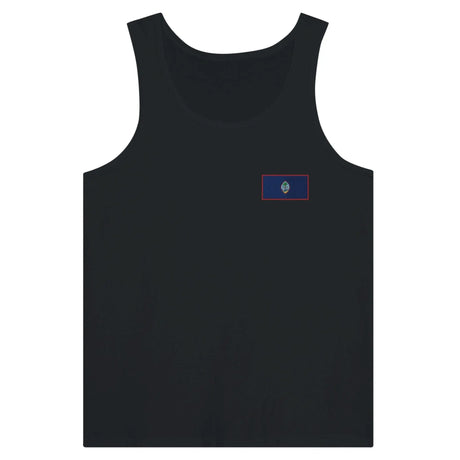 Débardeur drapeau guam broderie couleur tissu léger
