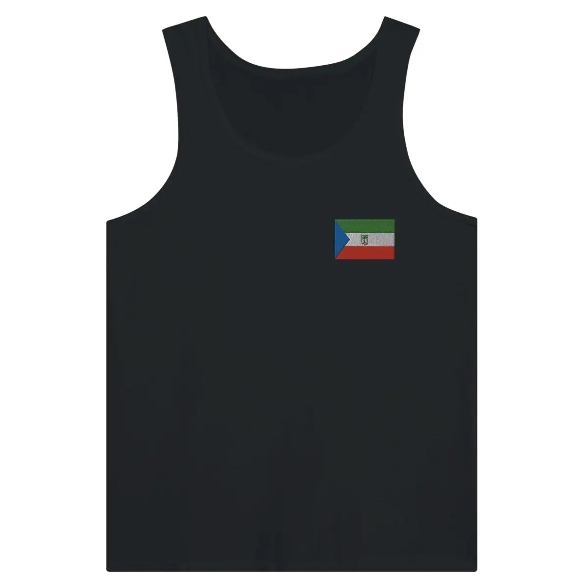 Débardeur drapeau guinée équatoriale en broderie - pixelformaflag