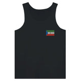 Débardeur drapeau guinée équatoriale en broderie - pixelformaflag