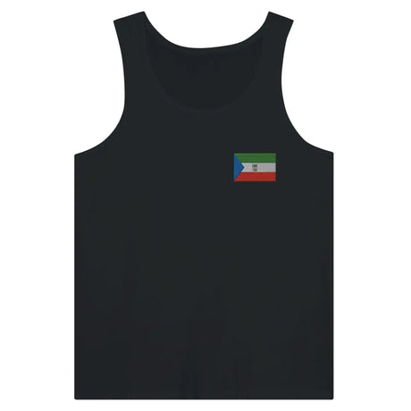 Débardeur drapeau guinée équatoriale en broderie - pixelformaflag