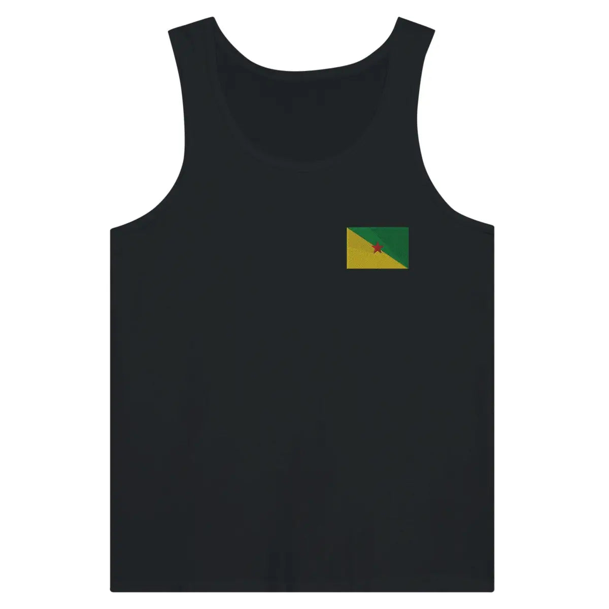 Débardeur drapeau guyane en broderie - pixelformaflag