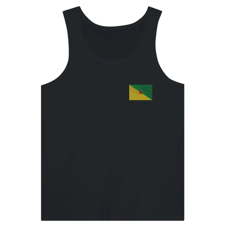 Débardeur drapeau guyane en broderie - pixelformaflag