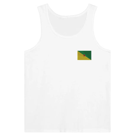 Débardeur drapeau guyane en broderie - pixelformaflag