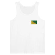 Débardeur drapeau guyane tissu léger broderie couleur