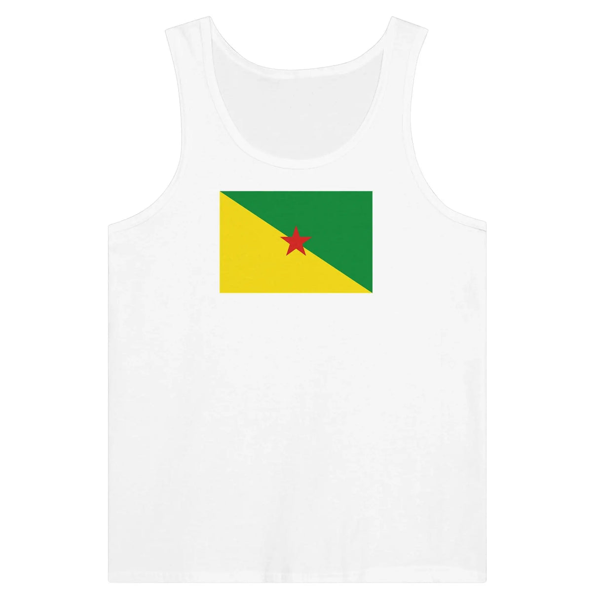 Débardeur drapeau guyane tissu léger filé à l’anneau