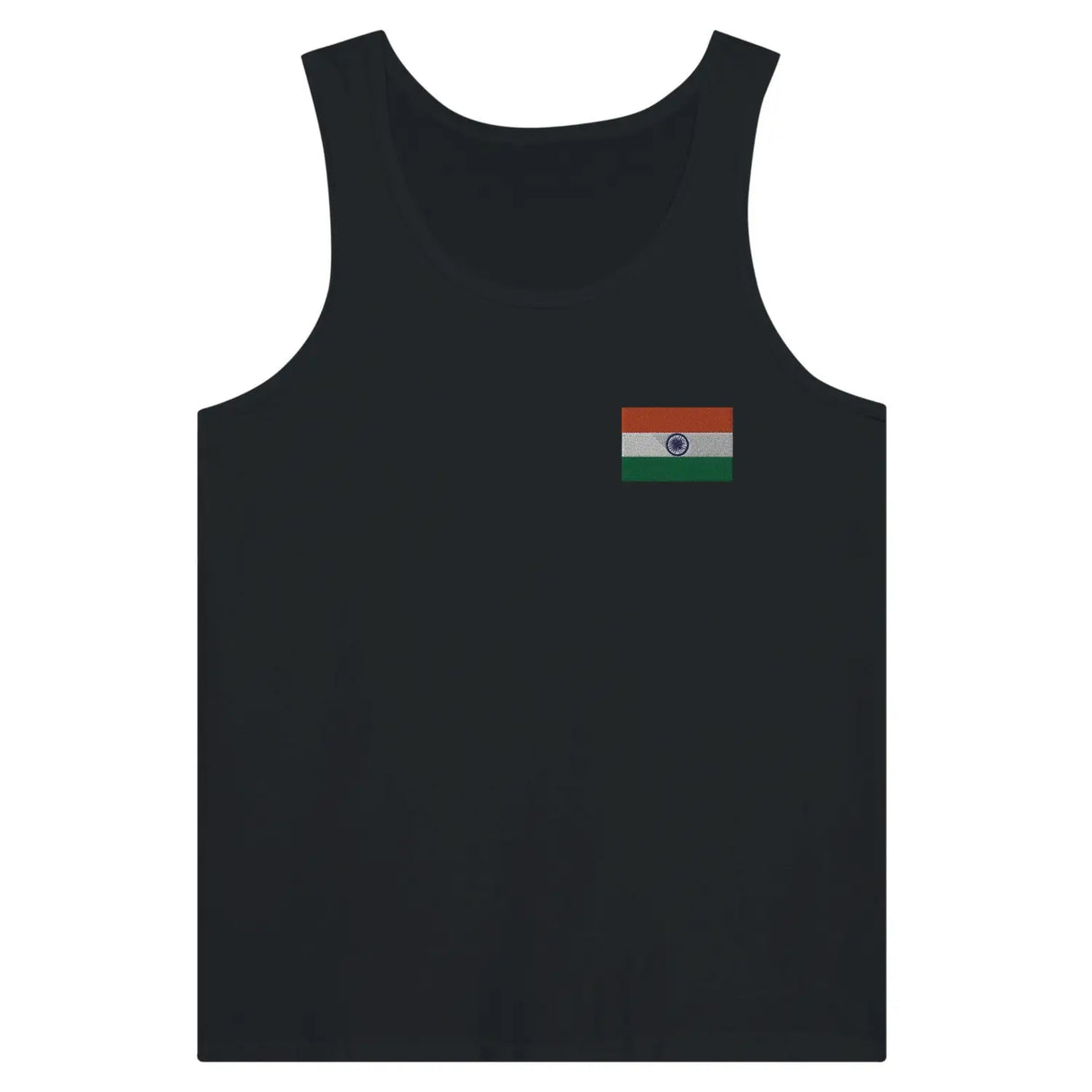 Débardeur drapeau inde en broderie - pixelformaflag