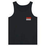 Débardeur drapeau indonésie en broderie - pixelformaflag