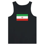 Débardeur drapeau iran coton peigné tissu léger imprimé