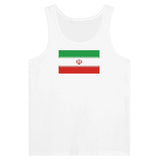 Débardeur drapeau iran coton peigné tissu léger imprimé