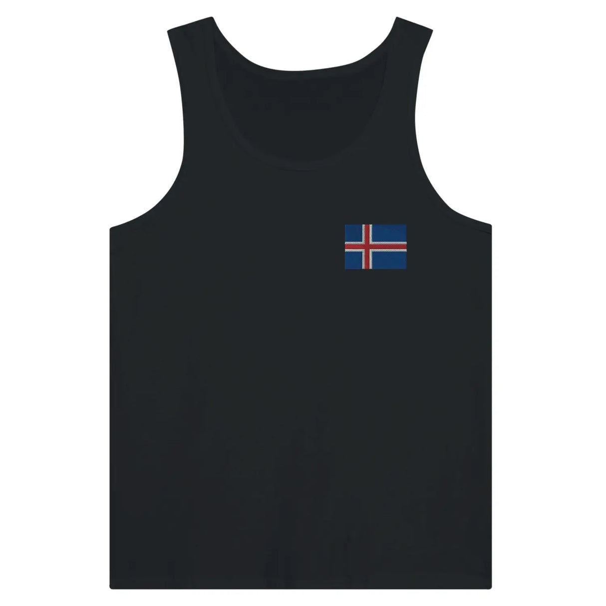 Débardeur drapeau islande en broderie - pixelformaflag