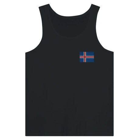 Débardeur drapeau islande en broderie - pixelformaflag