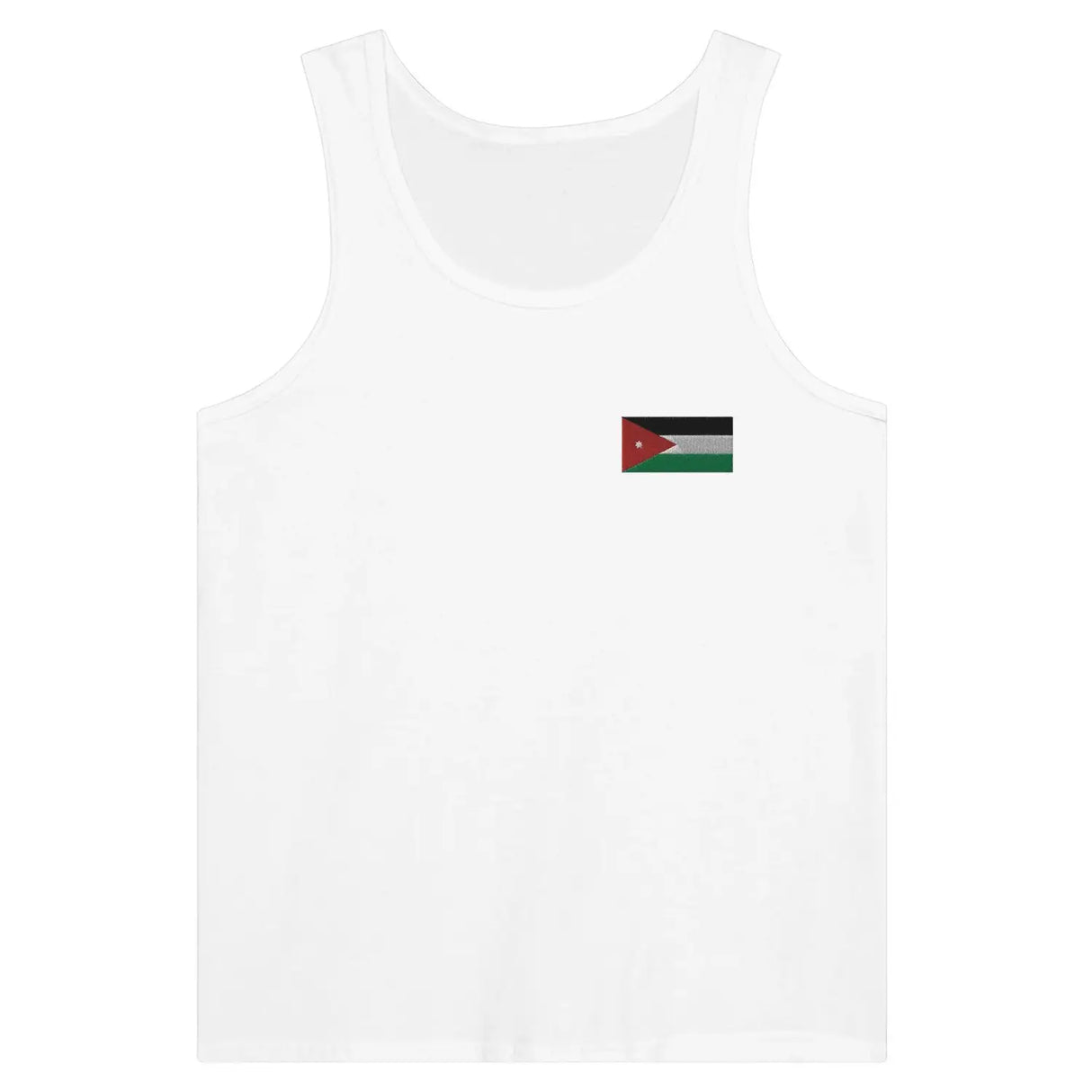 Débardeur drapeau jordanie en broderie - pixelformaflag