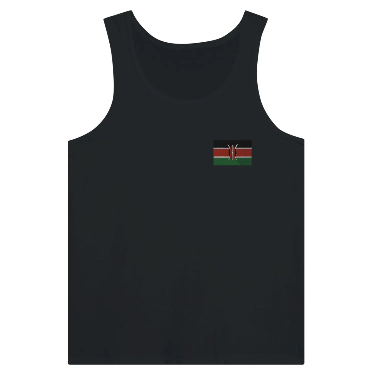 Débardeur drapeau kenya en broderie - pixelformaflag