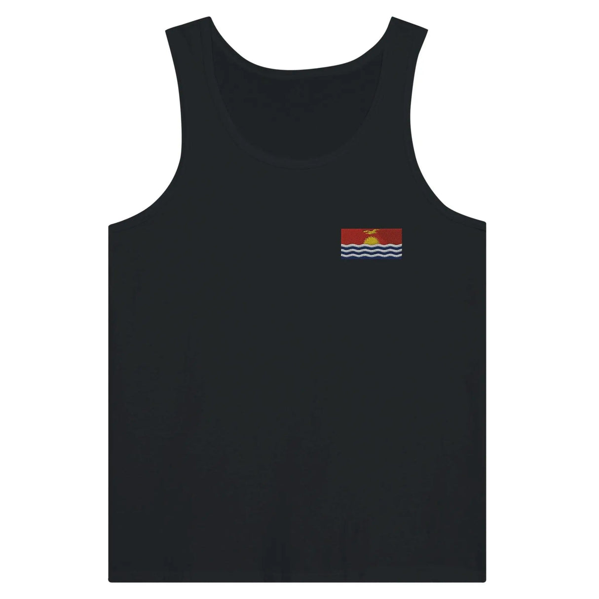 Débardeur drapeau kiribati tissu léger broderie couleur