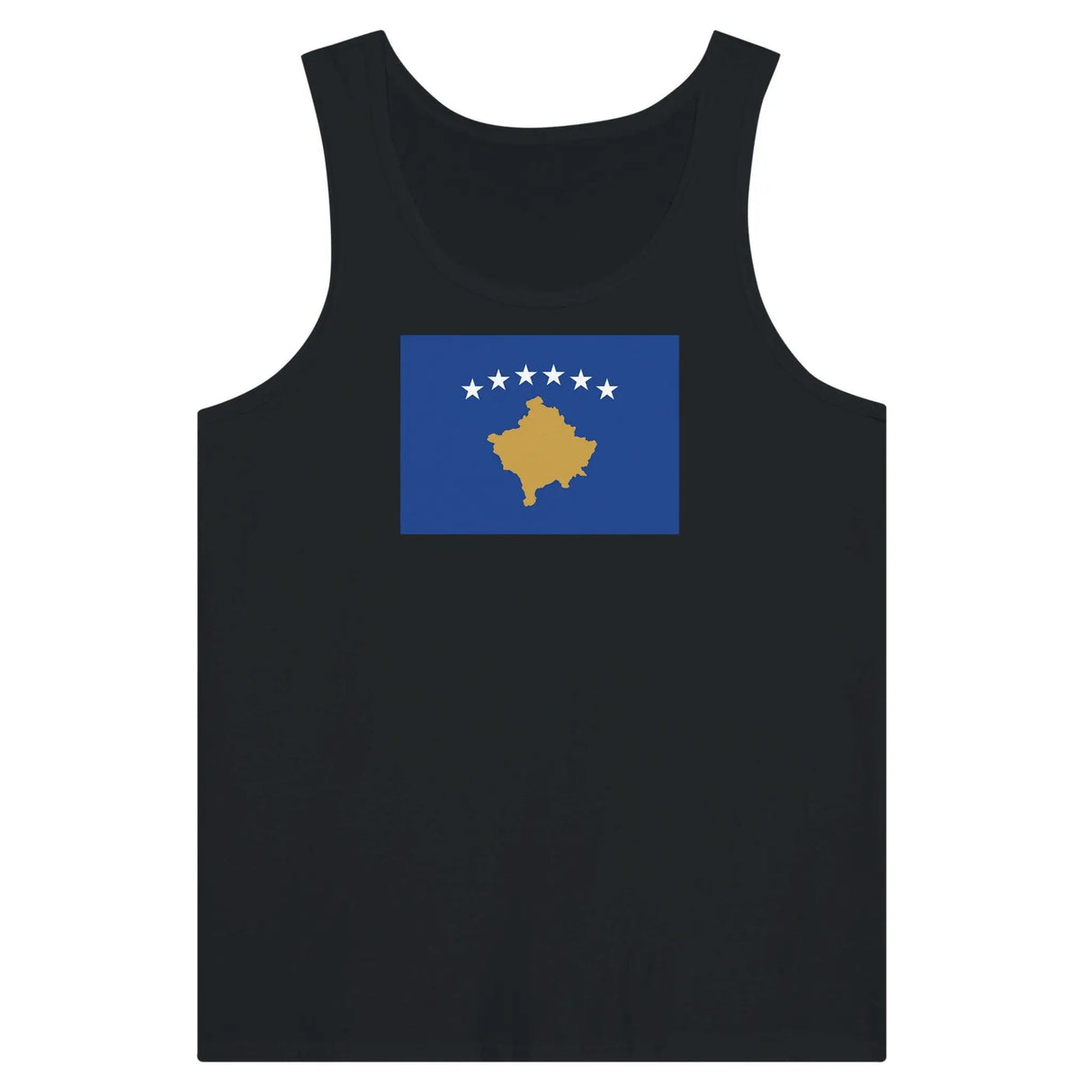 Débardeur drapeau kosovo tissu léger filé à l’anneau