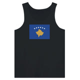 Débardeur drapeau kosovo tissu léger filé à l’anneau