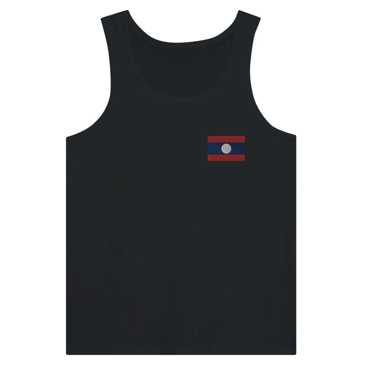 Débardeur drapeau laos en broderie - pixelformaflag