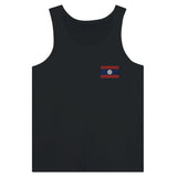 Débardeur drapeau laos en broderie - pixelformaflag