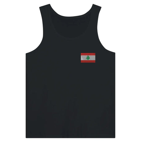 Débardeur drapeau liban en broderie - pixelformaflag