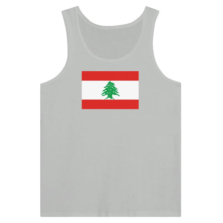 Débardeur drapeau liban tissu léger filé à l’anneau