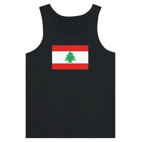 Débardeur drapeau liban tissu léger filé à l’anneau