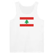 Débardeur drapeau liban tissu léger filé à l’anneau