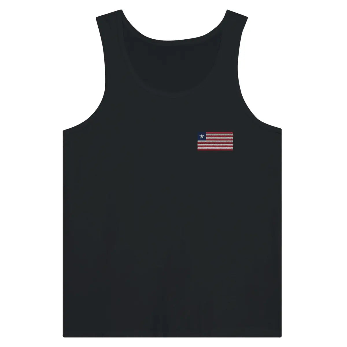 Débardeur drapeau liberia en broderie - pixelformaflag