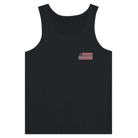 Débardeur drapeau liberia en broderie - pixelformaflag