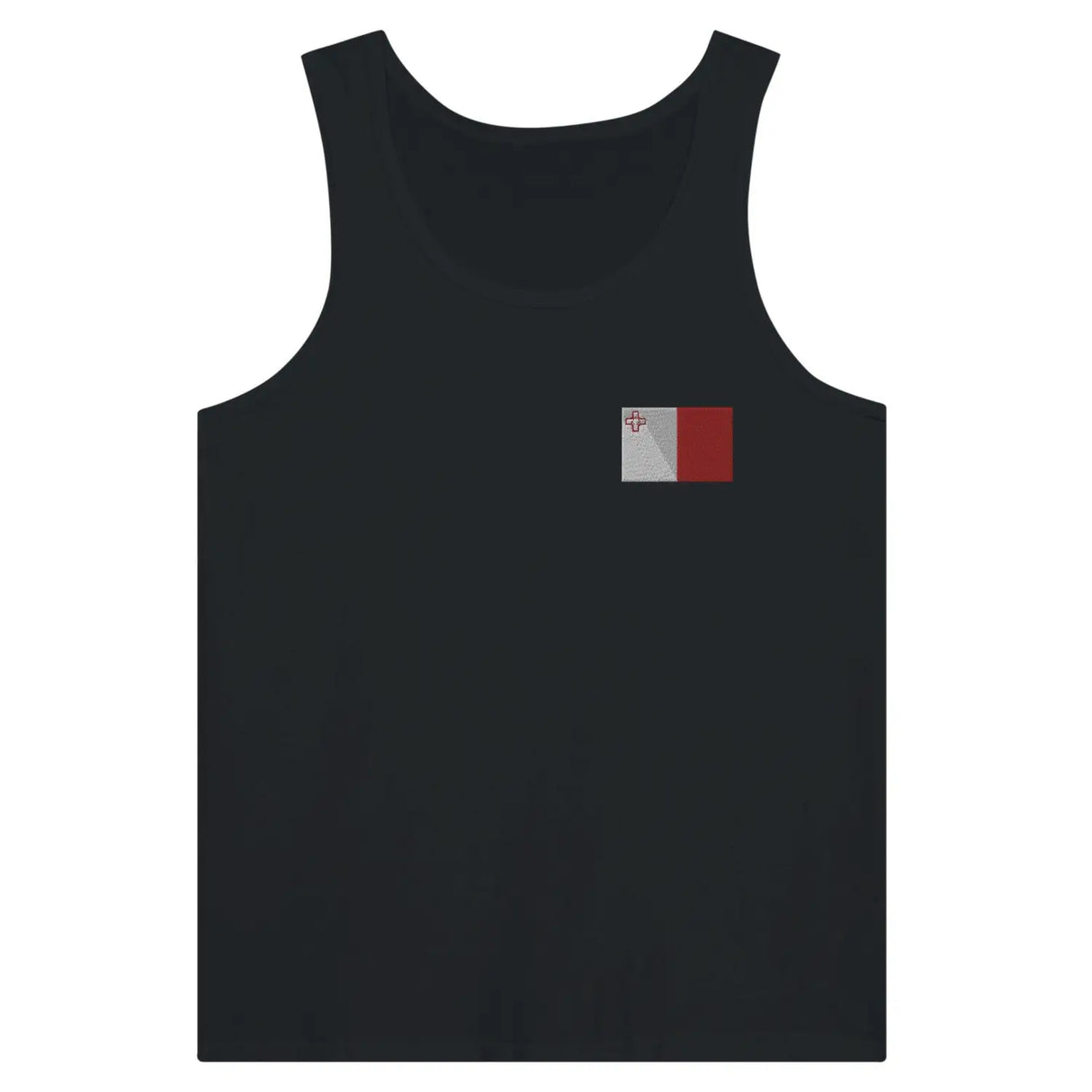 Débardeur drapeau malte en broderie - pixelformaflag