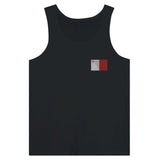 Débardeur drapeau malte en broderie - pixelformaflag