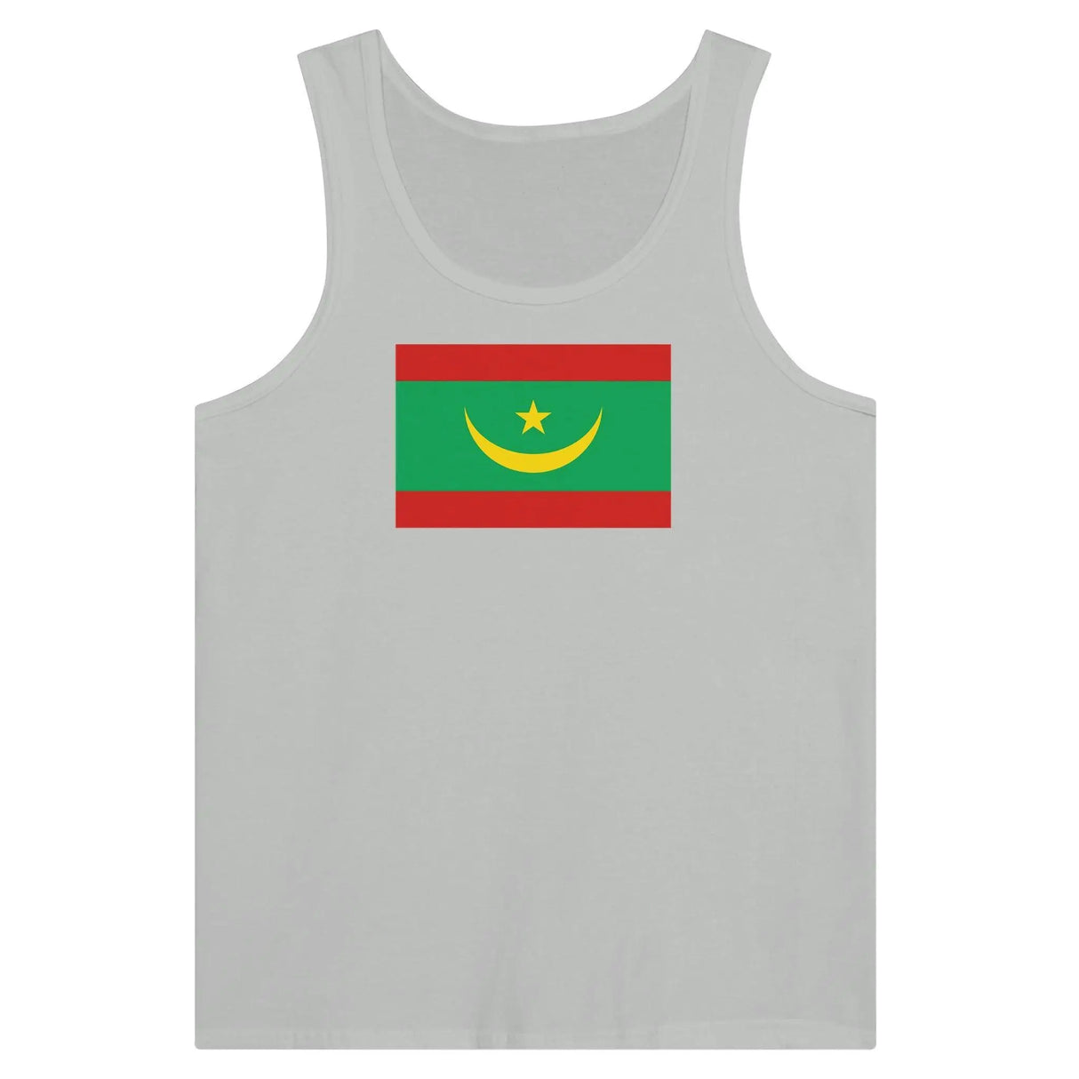 Débardeur drapeau mauritanie tissu léger filé à l’anneau